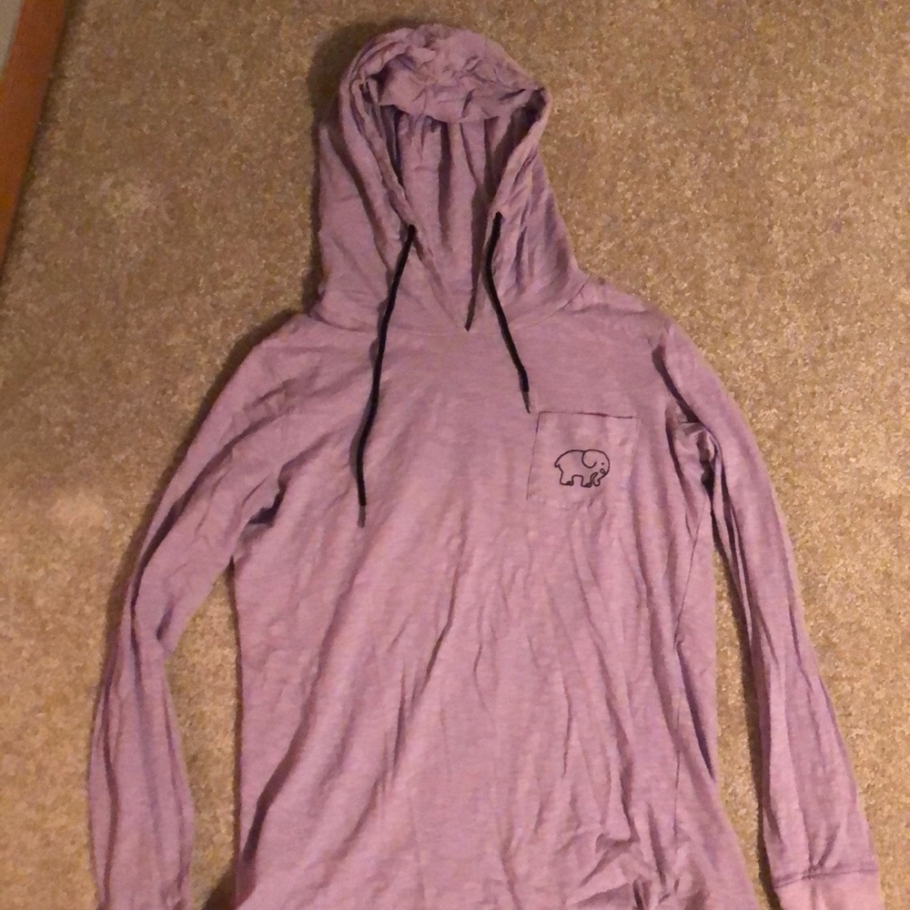 🐘Ivory Ella hooded long sleeve tee🐘 - Picture 2 of 4